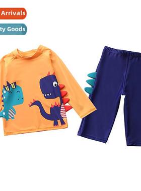 Childrens swimsu mens separates lg-sleeved mid-length pants