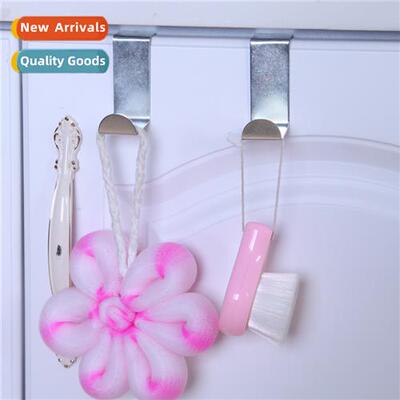 Z-shaped hooks behind  door Nail-free door back coat hooks b