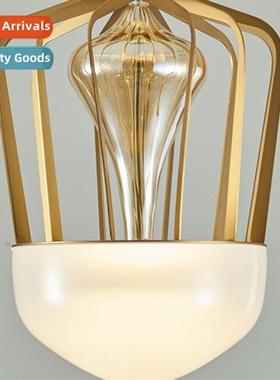 Modern new light luxury restaurant single head chelier simpl