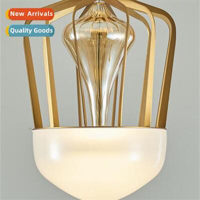 Modern new light luxury restaurant single head chelier simpl