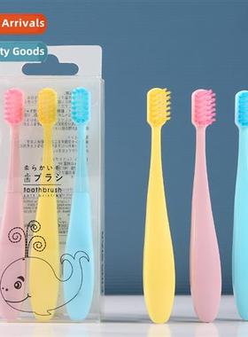 Cy color childrens toothbrush st bristles 3pcs macar 2-6 yea