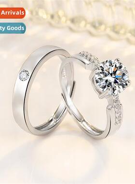 Zircia micro-set couples ring imati moissane diamd small wai