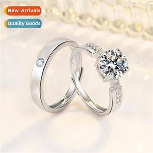 Zircia micro-set couples ring imati moissane diamd small wai