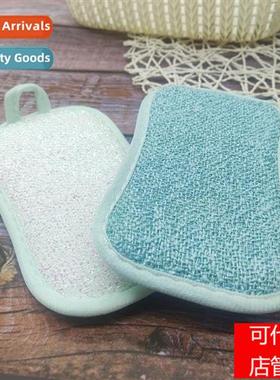 Dishwashing spge kchen n-stick pan brush household double-si