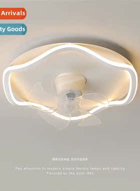 Scinavian creative persaly ceiling fan light LED modern mini