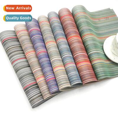 Western food placemat pads PVC insulated table mats washable