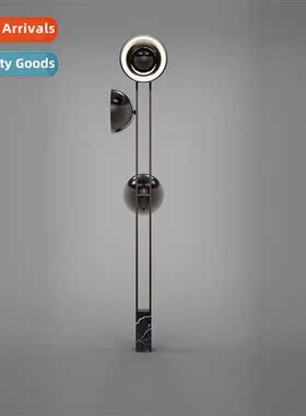 Modern minimalist living room corner Scinavian persaly marbl