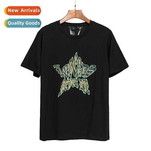 Fashi big V persaly starfish print short-sleeved generati  n