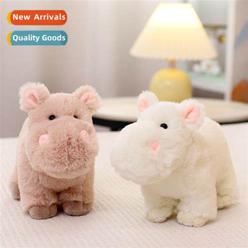 Cute hippo animal plush toy healing nerdy gift compani sooth