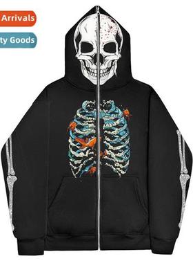 dark Y2K sternum sweatshirt men  women hoodie gothic couple