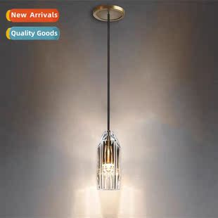 crystal restaurant bar Copper living light chelier modern