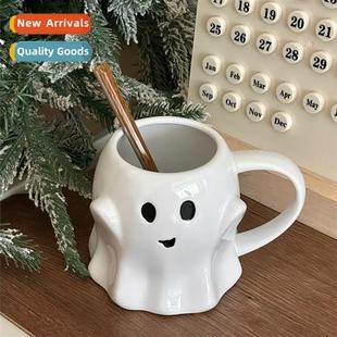 quirky mug cfee three cup creative dimensial pixie Ghost ins