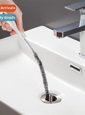 Kchen Sewer Hair Cleaner Household Sink  Bendable Anti-block