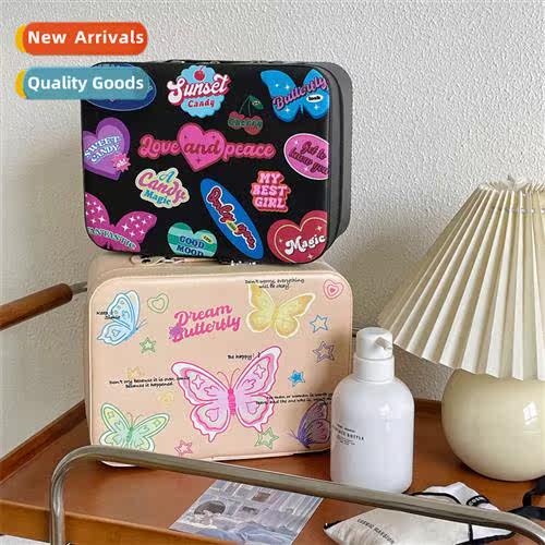 2023   three-dimensial make-up box portable large-capacy cut