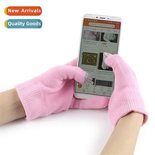 Screen Gloves Gel Cott Three Touch Unisex Finger Yarn