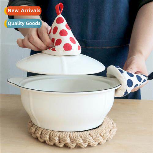 New anti-scald pot lid cap Japanese cott triangle high tempe