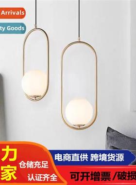 Scinavian bedroom bedside small chelier modern simple persal