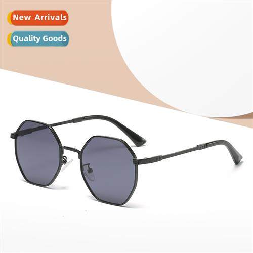 2A445 new round sunglasses nd mens casual glasses fashi driv