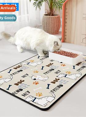 Pet placemats n-slip absorbent floor mats for cats dogs cats