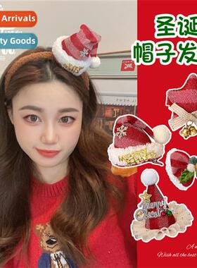 2023 new Christmas hat  clips  bs cute girl heart  card  acc