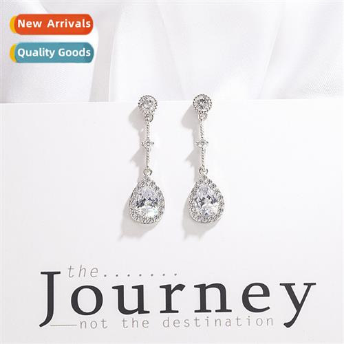 fashi earrings female micro-encrusted drop earrings temperam