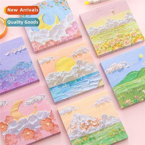 Stereoscopic    oil painting stick sticky notes high-color v