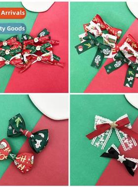Christmas hair card bow hairpin female cute versatile persal