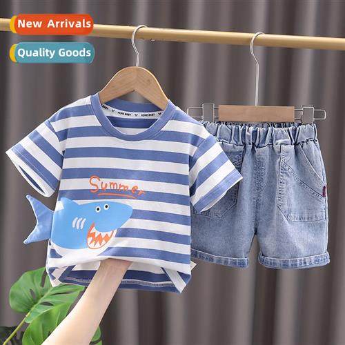 Boys summer short-sleeved su 2023 new fashiable boys baby cl