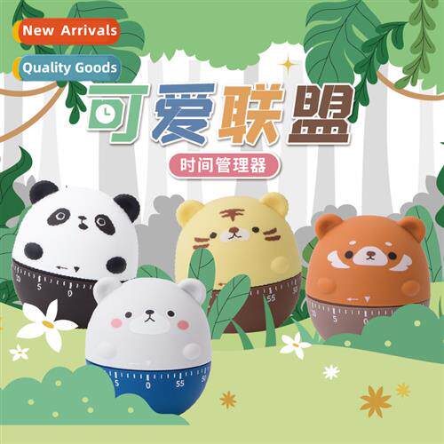 Carto Cute Uni Mechanical Rewind Timer Student Kids -Regulat