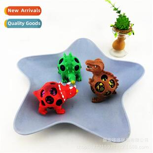 TPR st rubber vent toys colorful dinosaur squeeze vent ball
