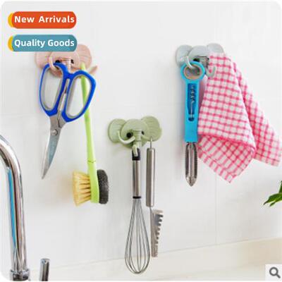 Cute Elephant Wall Mounted Sticky Hooks Kchen Bathroom Nail
