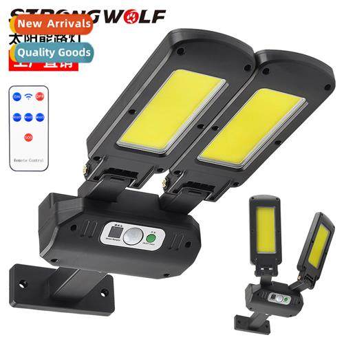 New double-sided solar lights outdoor body sensor wall lamp