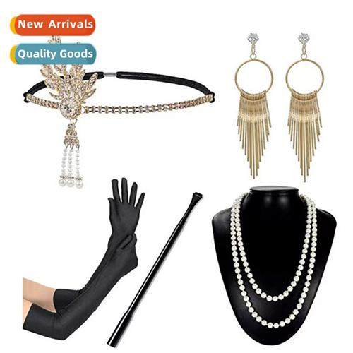 1920s Gatsby Bachelorette Party Set Tassel Jewelry Headdress