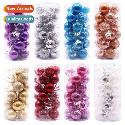Christmas Decorati Hanging 6cm 30PCS PET Barrel Transparent