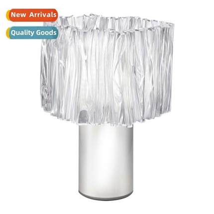 New Designer Italian PVC Pleated Table Lamp Italian Minimali