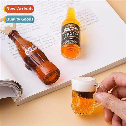 Creative fun magnetic bottle opener refrigerator stickers wi
