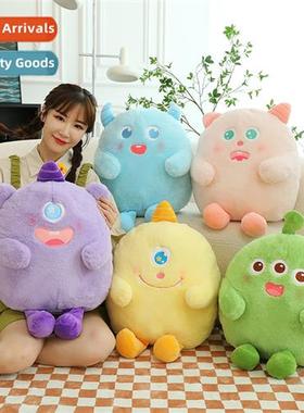 New cute Lime y ltle mster pillow plush doll creative big ey