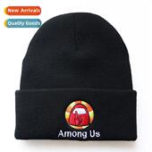 knted winte women fall warm cap embroidered Amg men New