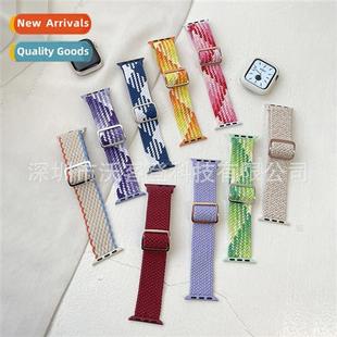 eight apple 适用Apple woven buckle strap watch8