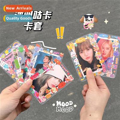 Thickened transparent goo card holder photo protective sleev