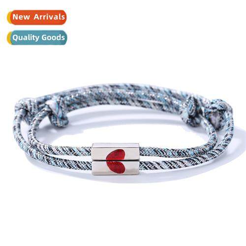 Heart to Heart Couple Bracelet Pair Design Sense  Heart Brai