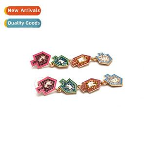 diamds earrings Creative exaggerated arrows female oil