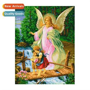 hmade simple stch full liv cross embroidery Child New Madna