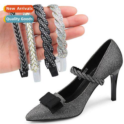 High-heeled shoes anti-drop harness laces elastic b drill de