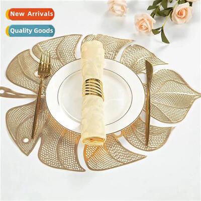 PVC placemats hot gold kchen anti-oil placemats Lou empty ta