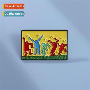 Music Life Rave Party Collecti Designer Colourful Badge Back