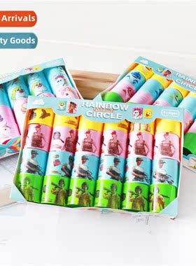 Childrens educatial toys carto rainbow circle small plastic