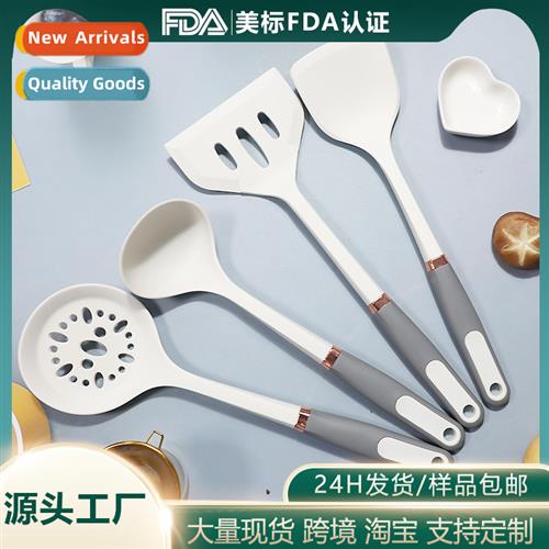 Silice spatula soup ladle gold-plated ring hle n-stick silic