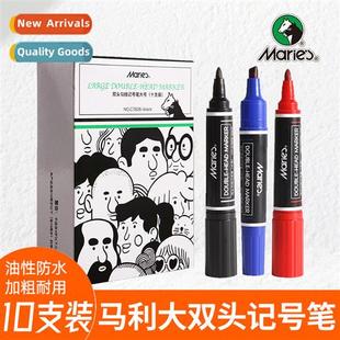 oil based head double big ended black Large marker