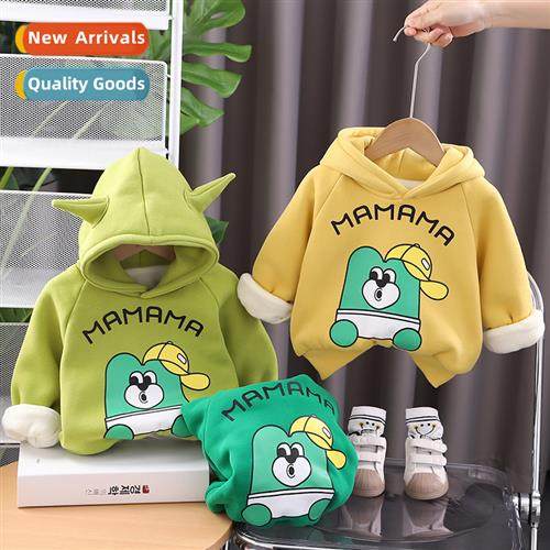 2023 new male baby padded sweater fall  winter clothing boys